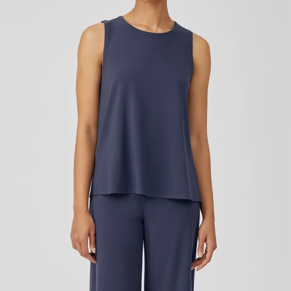 Stretch Jersey Scoop Neck Tank small